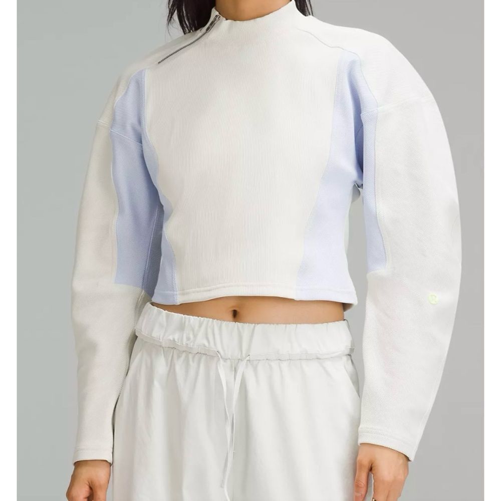 Lululemon Ribbed Luxtreme Wide-Sleeve Pullover